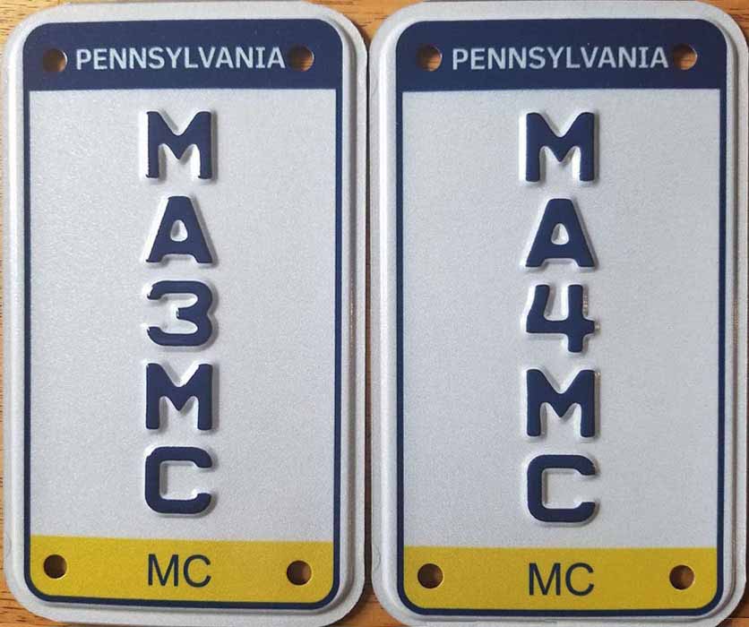 PA PLATES (Pennsylvania License Plates)